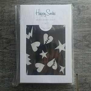 NWT Happy Socks Heart and Stars Boxer Briefs
